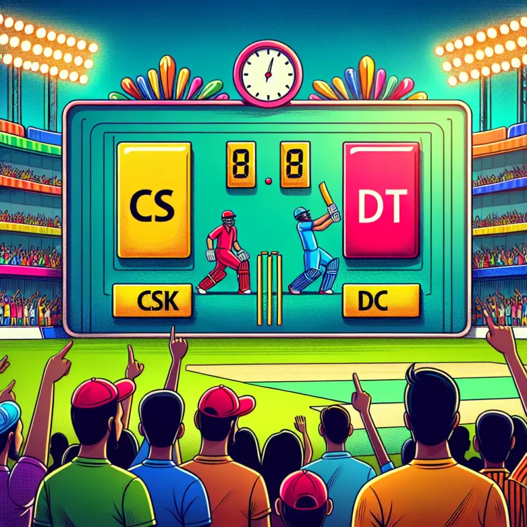 Ipl score csk vs dc